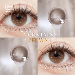 Kính áp tròng 6 tháng MOON EYES BROWN tự nhiên giãn tròng nhỏ BABIEE - BABIEE