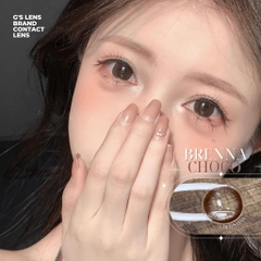 Kính áp tròng 6 tháng BRENNA CHOCO màu choco tự nhiên giãn tròng vừa BABIEE - BABIEE