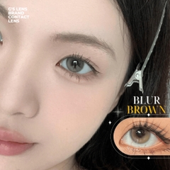 Kính áp tròng 6 tháng BLUR BROWN màu nâu tự nhiên giãn tròng nhỏ GTRENDY - MCK1