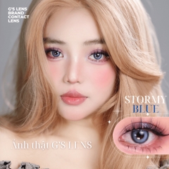 Kính áp tròng 6 tháng STORMY BLUE màu xanh sáng tây giãn tròng nhỏ GTRENDY - MC38
