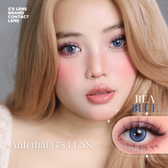Kính áp tròng 6 tháng BEA BLUE màu xanh dương sáng tây giãn tròng nhỏ GTRENDY - MC38