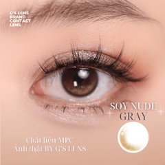 Kính áp tròng 6 tháng SOY NUDE GRAY màu xám tự nhiên không giãn tròng