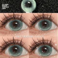Kính áp tròng 6 tháng ARIEL MERMAID GREEN màu xanh lá sáng tây giãn tròng vừa GTRENDY - MC38