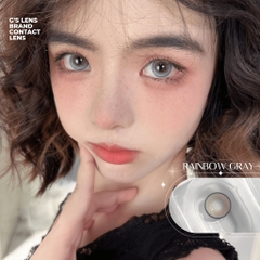 Kính áp tròng 6 tháng RAINBOW GRAY màu xám sáng tây giãn tròng nhỏ GTRENDY - MC38