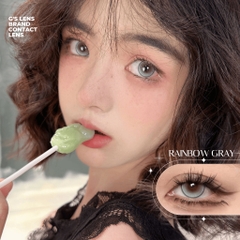 Kính áp tròng 6 tháng RAINBOW GRAY màu xám sáng tây giãn tròng nhỏ GTRENDY - MC38