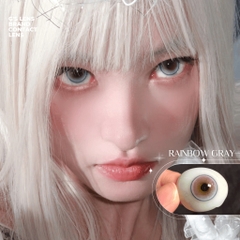 Kính áp tròng 6 tháng RAINBOW GRAY màu xám sáng tây giãn tròng nhỏ GTRENDY - MC38