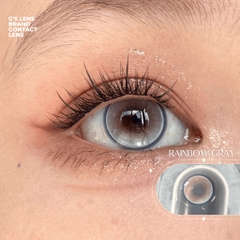 Kính áp tròng 6 tháng RAINBOW GRAY màu xám sáng tây giãn tròng nhỏ GTRENDY - MC38