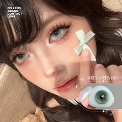 Kính áp tròng 6 tháng ARIEL MERMAID GREEN màu xanh lá sáng tây giãn tròng vừa GTRENDY - MC38
