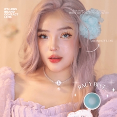 Kính áp tròng 6 tháng RACY BLUE màu xanh sáng tây giãn tròng nhỏ GTRENDY - MC38