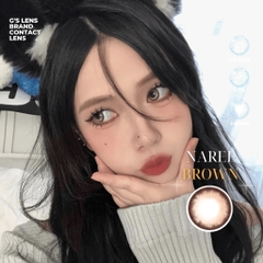 Kính áp tròng 6 tháng NAREE SOON BROWN màu nâu sáng tây giãn tròng vừa GTRENDY - MC38