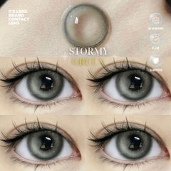 Kính áp tròng 6 tháng STORMY GREEN màu xanh lá sáng tây giãn tròng nhỏ GTRENDY - MC38