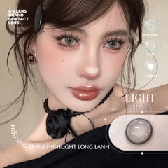 Kính áp tròng 6 tháng LIGHT GRAY màu xám sáng tây giãn tròng nhỏ GTRENDY - MC38