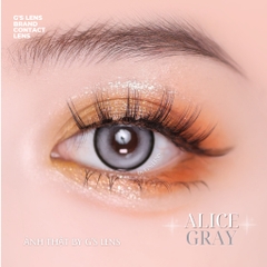 Kính áp tròng 6 tháng ALICE GRAY màu xám sáng tây giãn tròng vừa GTRENDY - MC38