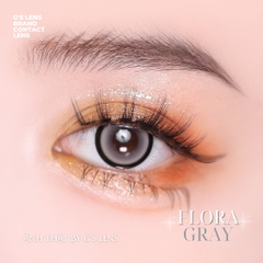 Kính áp tròng 6 tháng FLORA GRAY màu xám sáng tây giãn tròng vừa GTRENDY - MC38