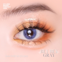 Kính áp tròng 6 tháng BEY BEY GRAY màu xám xanh tây sáng giãn tròng nhỏ GTRENDY