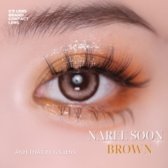Kính áp tròng 6 tháng NAREE SOON BROWN màu nâu sáng tây giãn tròng vừa GTRENDY - MC38
