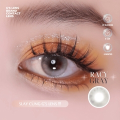 Kính áp tròng 6 tháng RACY GRAY màu xám sáng tây giãn tròng nhỏ GTRENDY - MC38