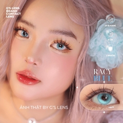 Kính áp tròng 6 tháng RACY BLUE màu xanh sáng tây giãn tròng nhỏ GTRENDY - MC38