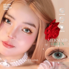 Kính áp tròng 6 tháng ARIEL MERMAID GREEN màu xanh lá sáng tây giãn tròng vừa GTRENDY - MC38
