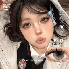 Kính áp tròng 6 tháng LIGHT GRAY màu xám sáng tây giãn tròng nhỏ GTRENDY - MC38