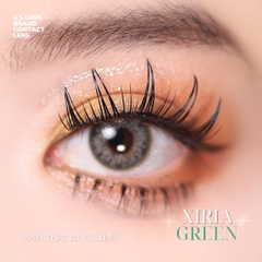 Kính áp tròng 6 tháng XIRIA GREEN màu xanh lá sáng tây giãn tròng nhỏ GTRENDY - MC38