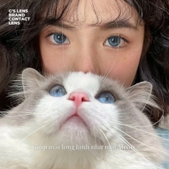 Kính áp tròng 6 tháng MOONLIGHT BLUE màu xanh sáng tây giãn tròng nhỏ GTRENDY - MC38
