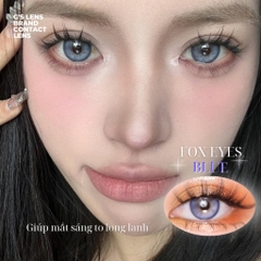 Kính áp tròng 6 tháng FOX EYES BLUE màu xanh tím sáng tây giãn tròng vừa GTRENDY - MC38