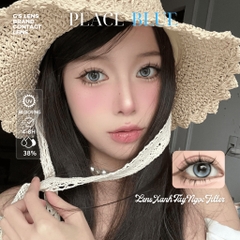 Kính áp tròng 6 tháng PEACE BLUE màu xanh sáng tây giãn tròng nhỏ GTRENDY - MCK1