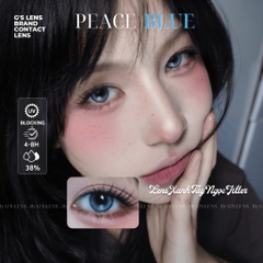 Kính áp tròng 6 tháng PEACE BLUE màu xanh sáng tây giãn tròng nhỏ GTRENDY - MCK1