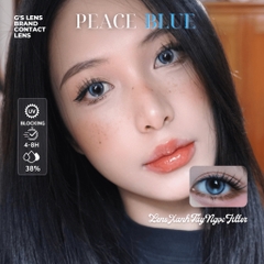 Kính áp tròng 6 tháng PEACE BLUE màu xanh sáng tây giãn tròng nhỏ GTRENDY - MCK1