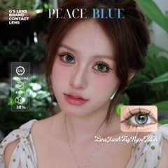 Kính áp tròng 6 tháng PEACE BLUE màu xanh sáng tây giãn tròng nhỏ GTRENDY - MCK1