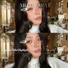 Kính áp tròng 6 tháng MONO GRAY màu xám sáng tây giãn tròng nhỏ GTRENDY - MC38