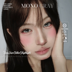 Kính áp tròng 6 tháng MONO GRAY màu xám sáng tây giãn tròng nhỏ GTRENDY - MC38