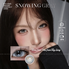 Kính áp tròng 6 tháng SNOWING GRAY màu xám sáng tây giãn tròng nhỏ GTRENDY - MCK1