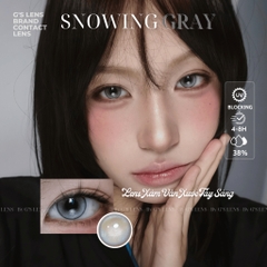 Kính áp tròng 6 tháng SNOWING GRAY màu xám sáng tây giãn tròng nhỏ GTRENDY - MCK1