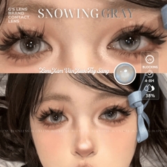 Kính áp tròng 6 tháng SNOWING GRAY màu xám sáng tây giãn tròng nhỏ GTRENDY - MCK1