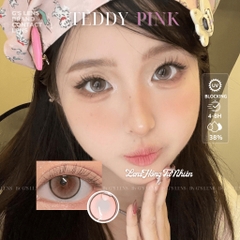 Kính áp tròng 6 tháng TEDDY PINK màu hồng tự nhiên giãn tròng nhỏ GTRENDY - MCK1