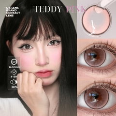 Kính áp tròng 6 tháng TEDDY PINK màu hồng tự nhiên giãn tròng nhỏ GTRENDY - MCK1