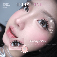 Kính áp tròng 6 tháng TEDDY PINK màu hồng tự nhiên giãn tròng nhỏ GTRENDY - MCK1