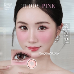 Kính áp tròng 6 tháng TEDDY PINK màu hồng tự nhiên giãn tròng nhỏ GTRENDY - MCK1