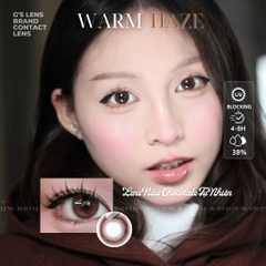 Kính áp tròng 6 tháng WARM HAZE màu choco tự nhiên giãn tròng nhỏ GTRENDY - MCK1