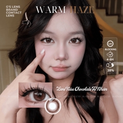 Kính áp tròng 6 tháng WARM HAZE màu choco tự nhiên giãn tròng nhỏ GTRENDY - MCK1