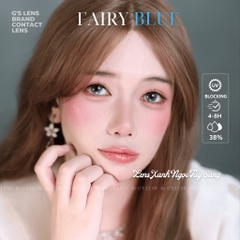 Kính áp tròng 6 tháng FAIRY BLUE màu xanh dương sáng tây giãn tròng vừa GTRENDY - MC38