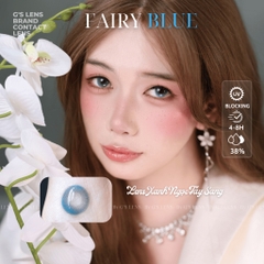 Kính áp tròng 6 tháng FAIRY BLUE màu xanh dương sáng tây giãn tròng vừa GTRENDY - MC38