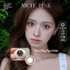 Kính áp tròng 6 tháng MUTE PINK màu hồng tự nhiên giãn tròng nhỏ GTRENDY - MCK1
