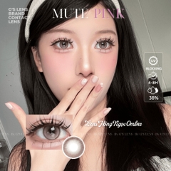 Kính áp tròng 6 tháng MUTE PINK màu hồng tự nhiên giãn tròng nhỏ GTRENDY - MCK1