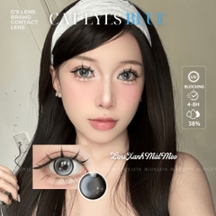Kính áp tròng 6 tháng CAT EYES BLUE màu xanh dương sáng tây giãn tròng nhỏ GTRENDY - MC38