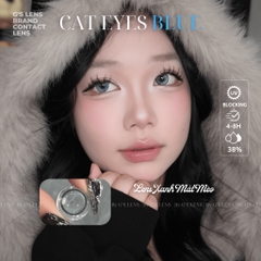 Kính áp tròng 6 tháng CAT EYES BLUE màu xanh dương sáng tây giãn tròng nhỏ GTRENDY - MC38
