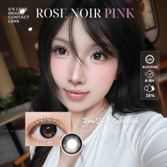 Kính áp tròng 6 tháng ROSE NOIR PINK màu hồng đen sáng tây giãn tròng nhỏ GTRENDY - MCK1