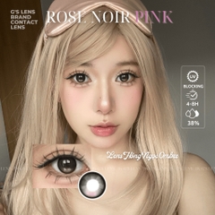 Kính áp tròng 6 tháng ROSE NOIR PINK màu hồng đen sáng tây giãn tròng nhỏ GTRENDY - MCK1